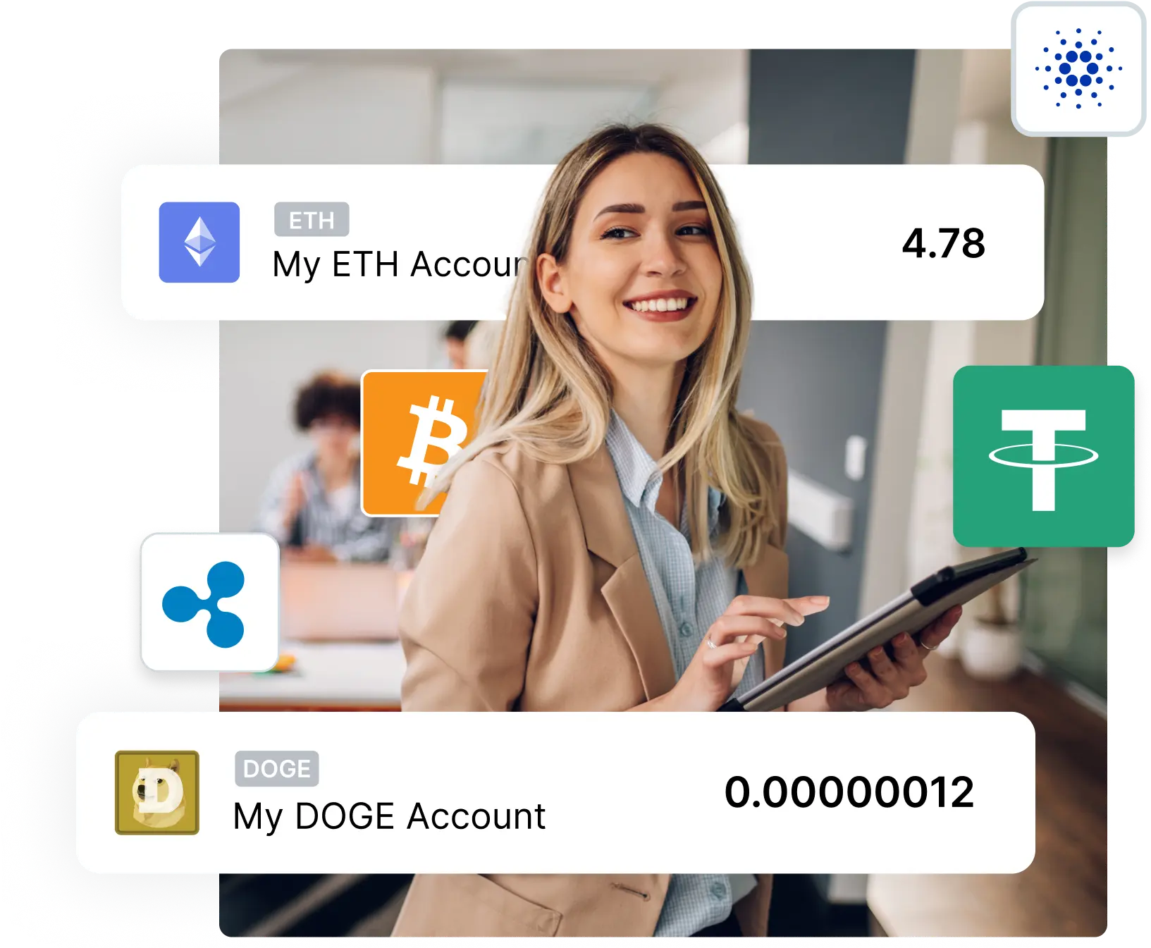 Make crypto transactions 24/7 from a single account.
